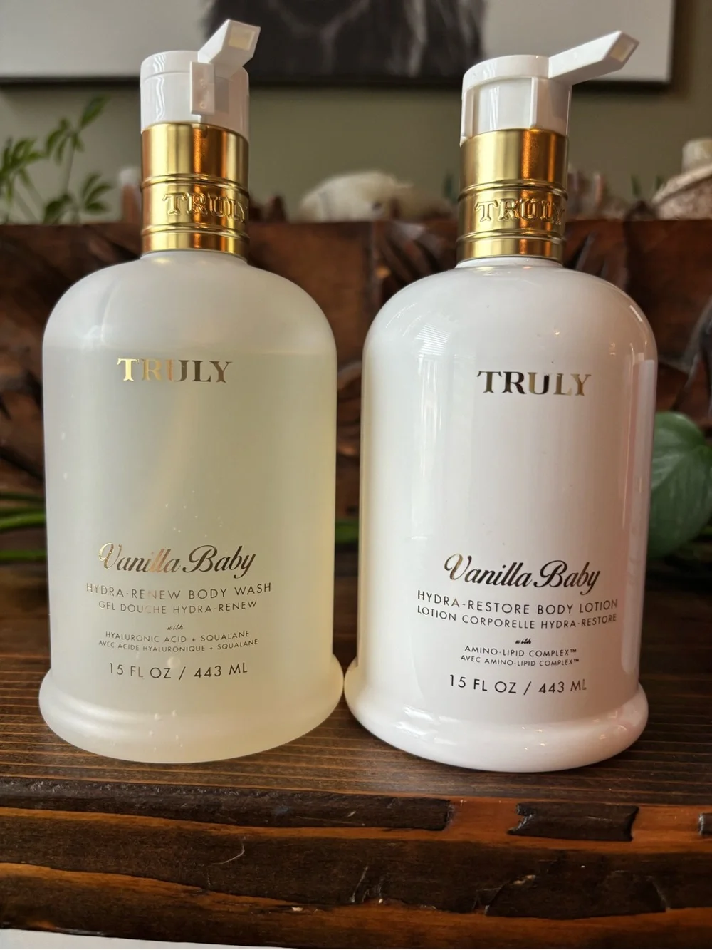 Truly Beauty Vanilla Baby Hydra Renew Body Wash & Hydra Restore Lotion Bundle